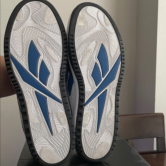 Reebok White, Black & Blue Classic Low-Top Sneakers - Picture 5 of 5